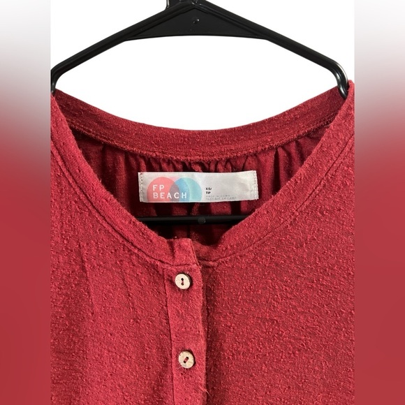 Free people beach red my go to jumpsuit - Picture 3 of 6